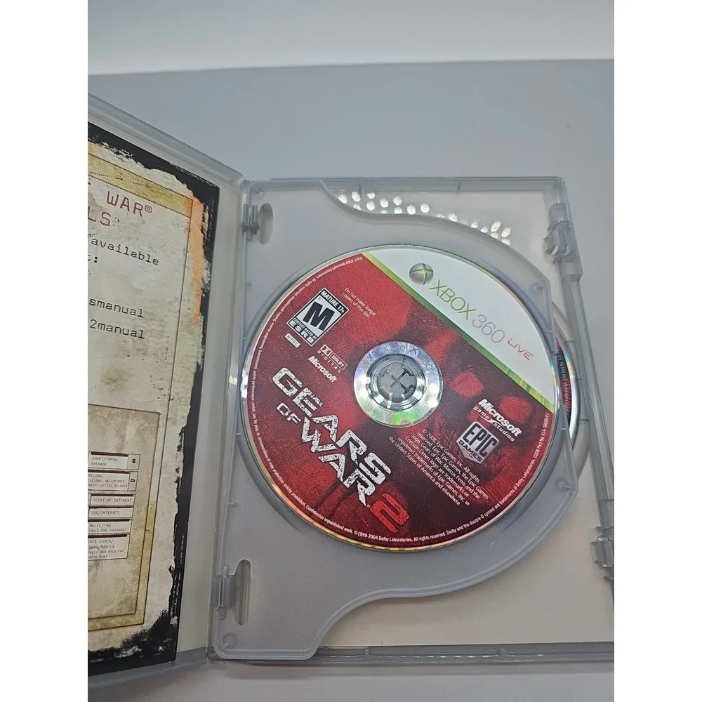 XBOX 360 GEARS OF WAR 3 & Gears Of War Triple 2 Games Manuals GAME 360